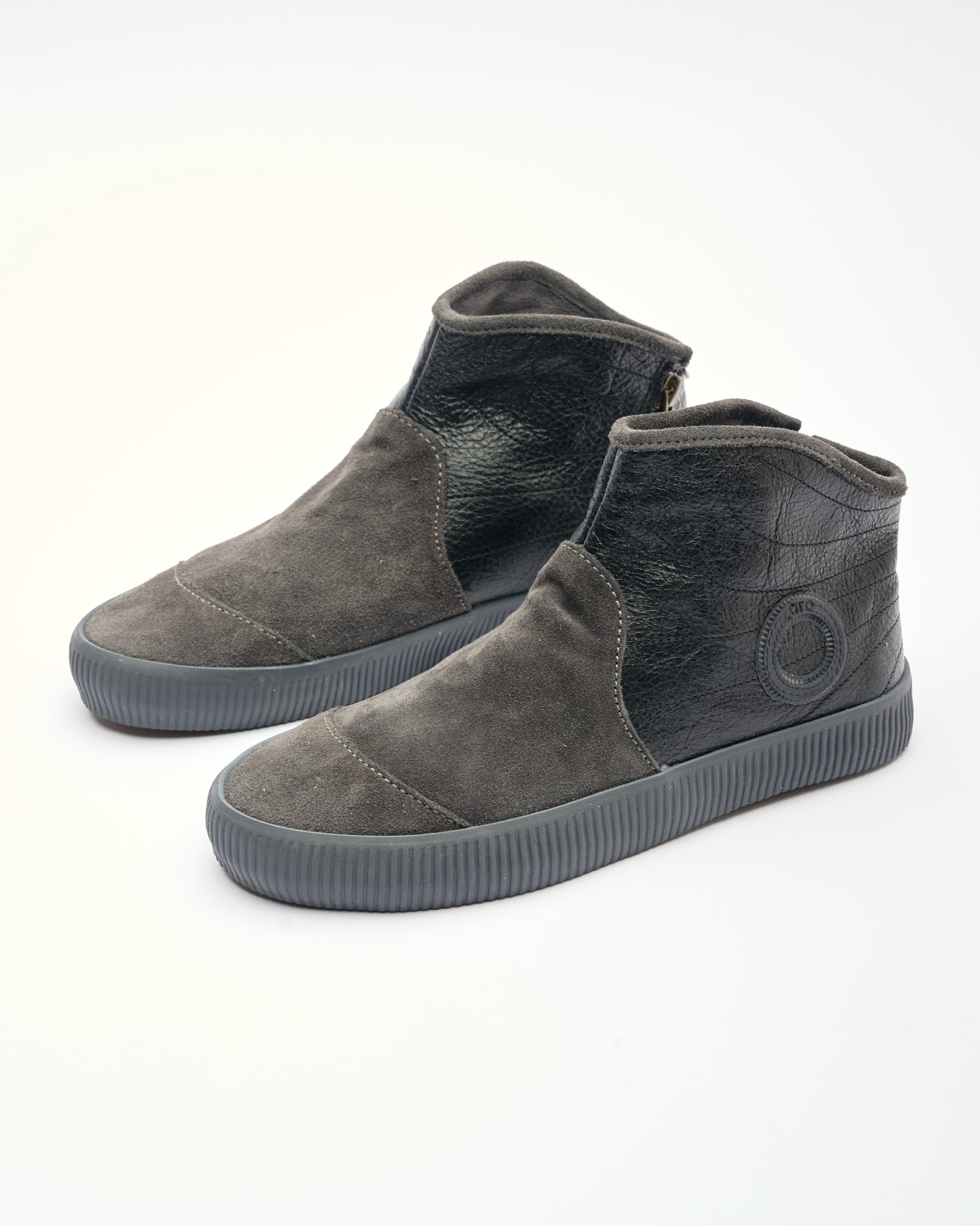 Noelle Suede/lame-Steel