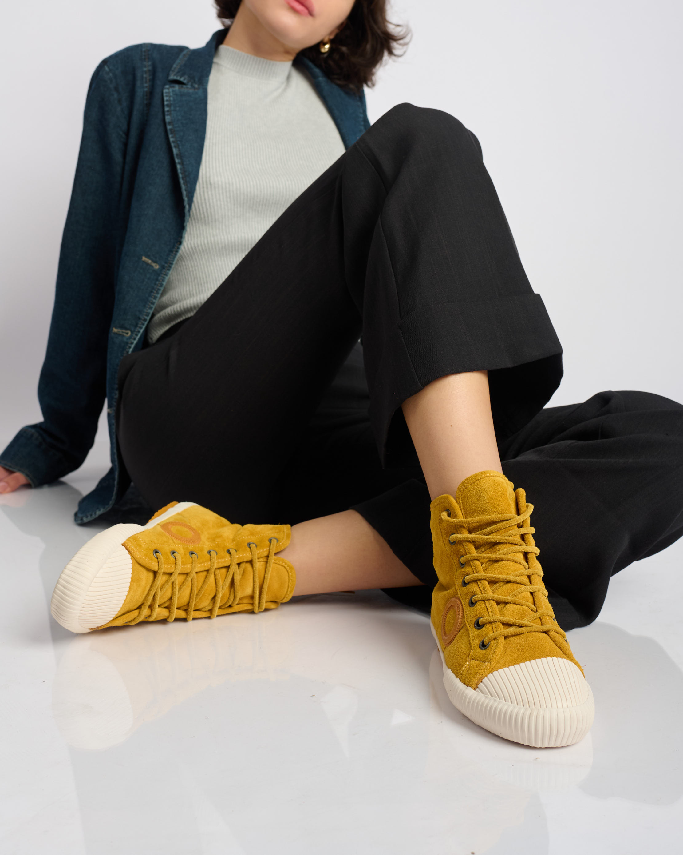 Charlie Suede-Yellow