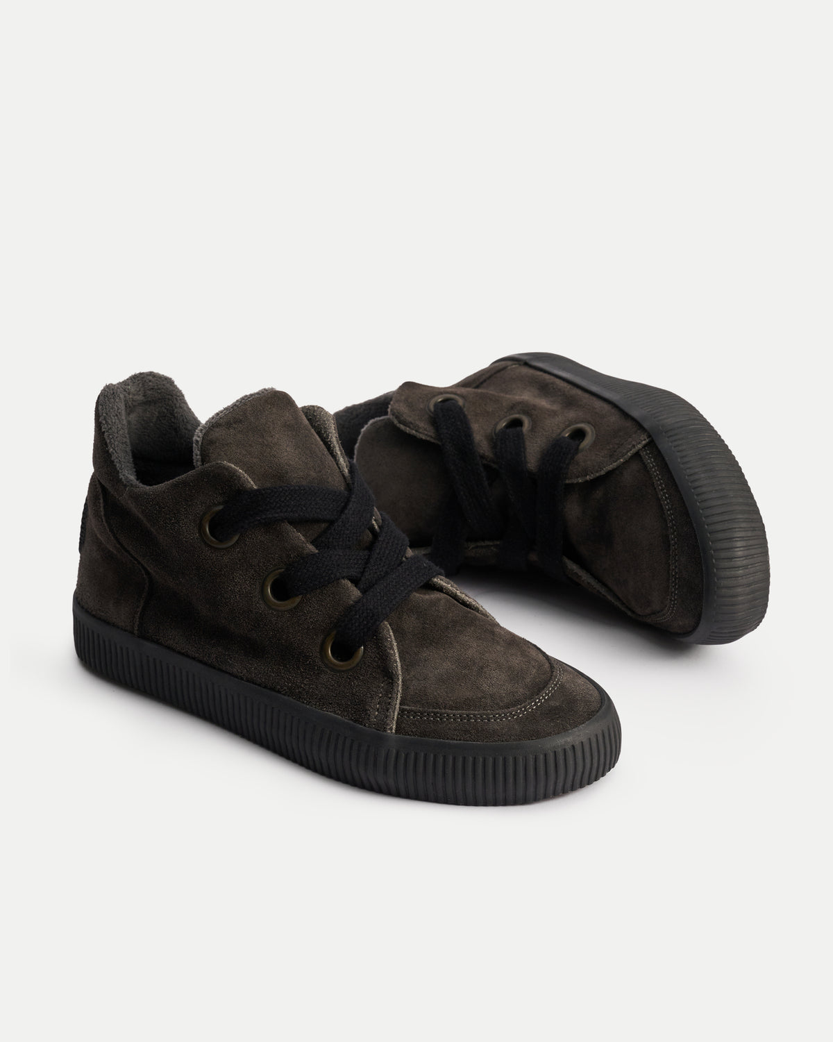 Noelle L Suede-Charcoal