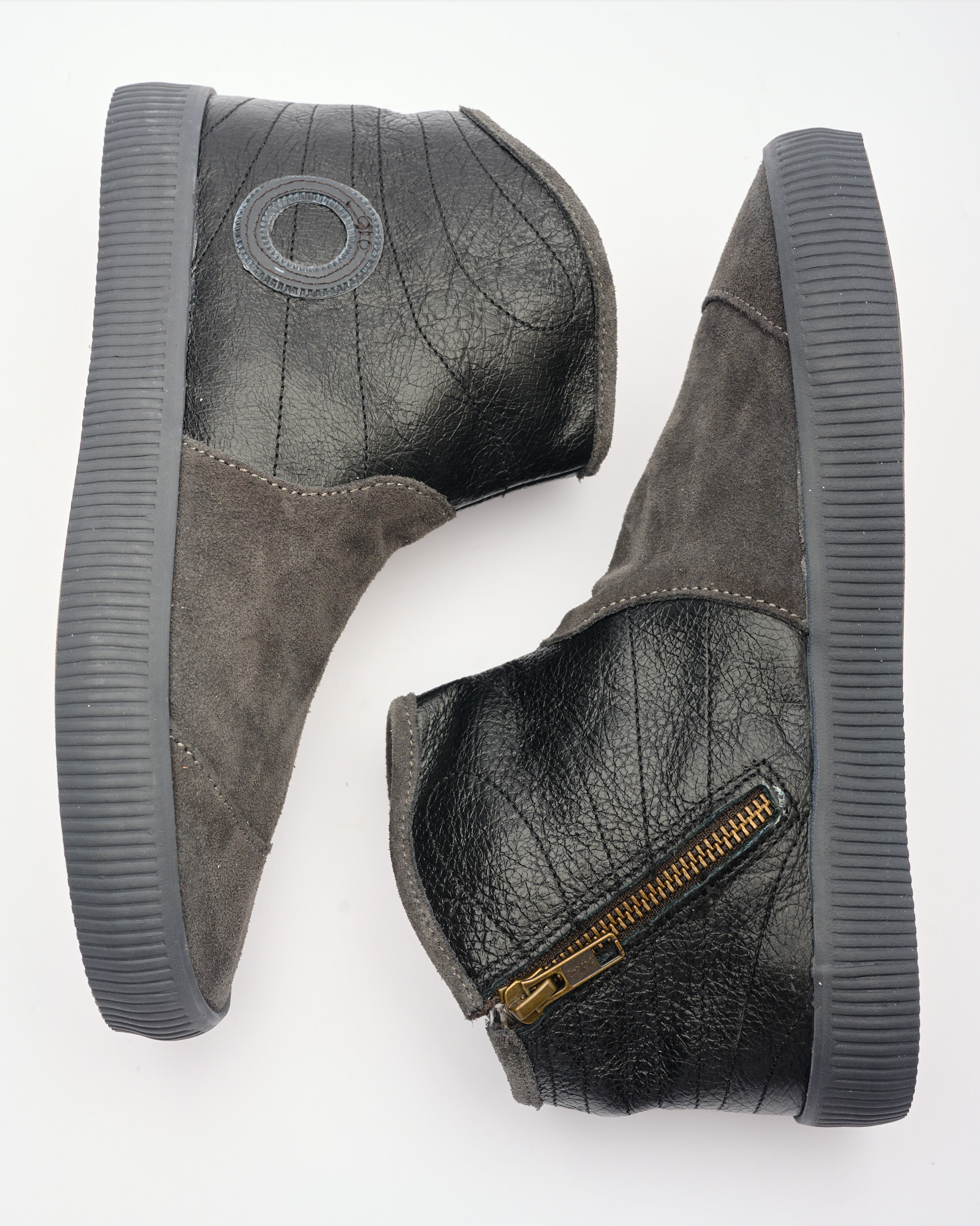 Noelle Suede/lame-Steel