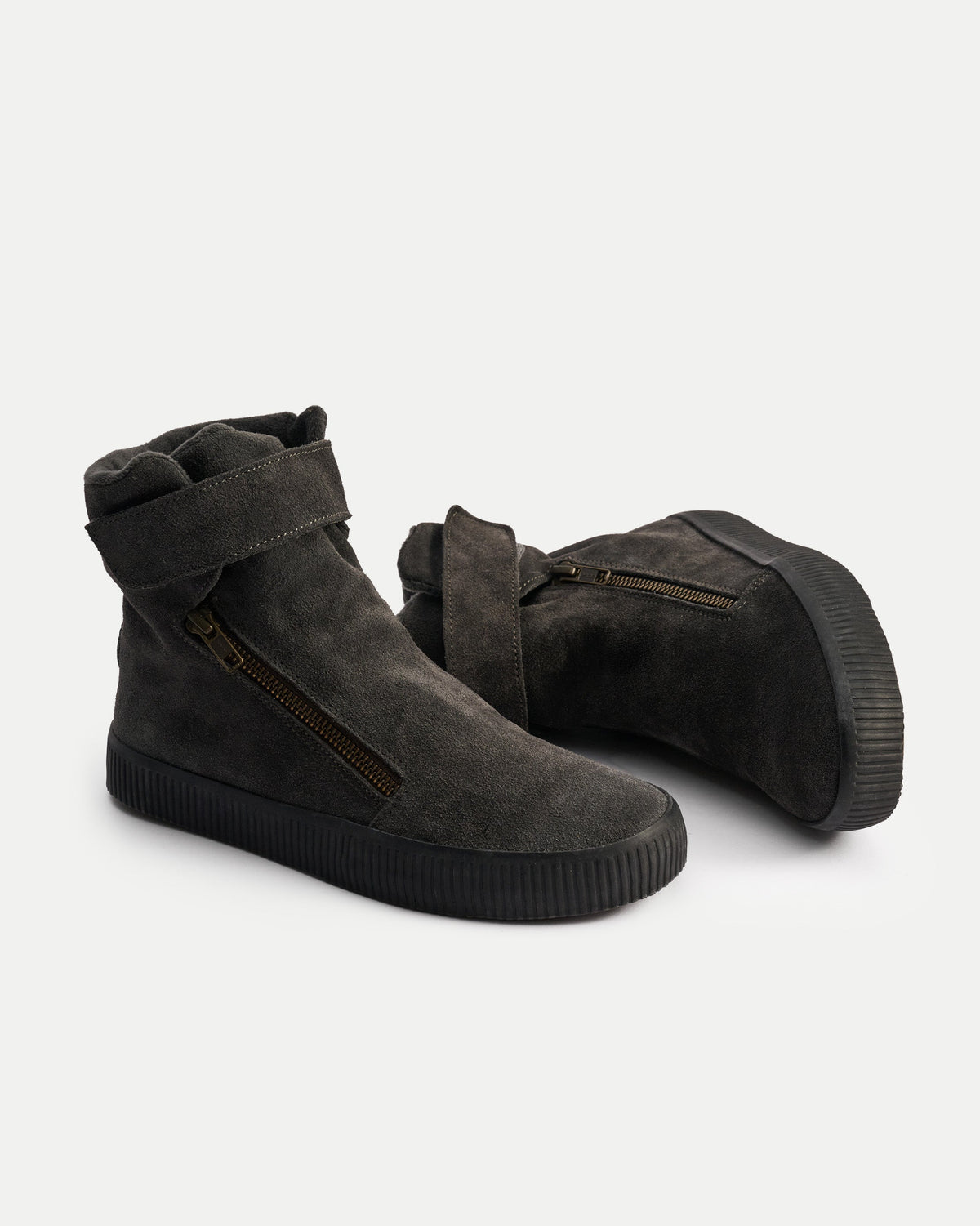 Noelle M Suede-Charcoal