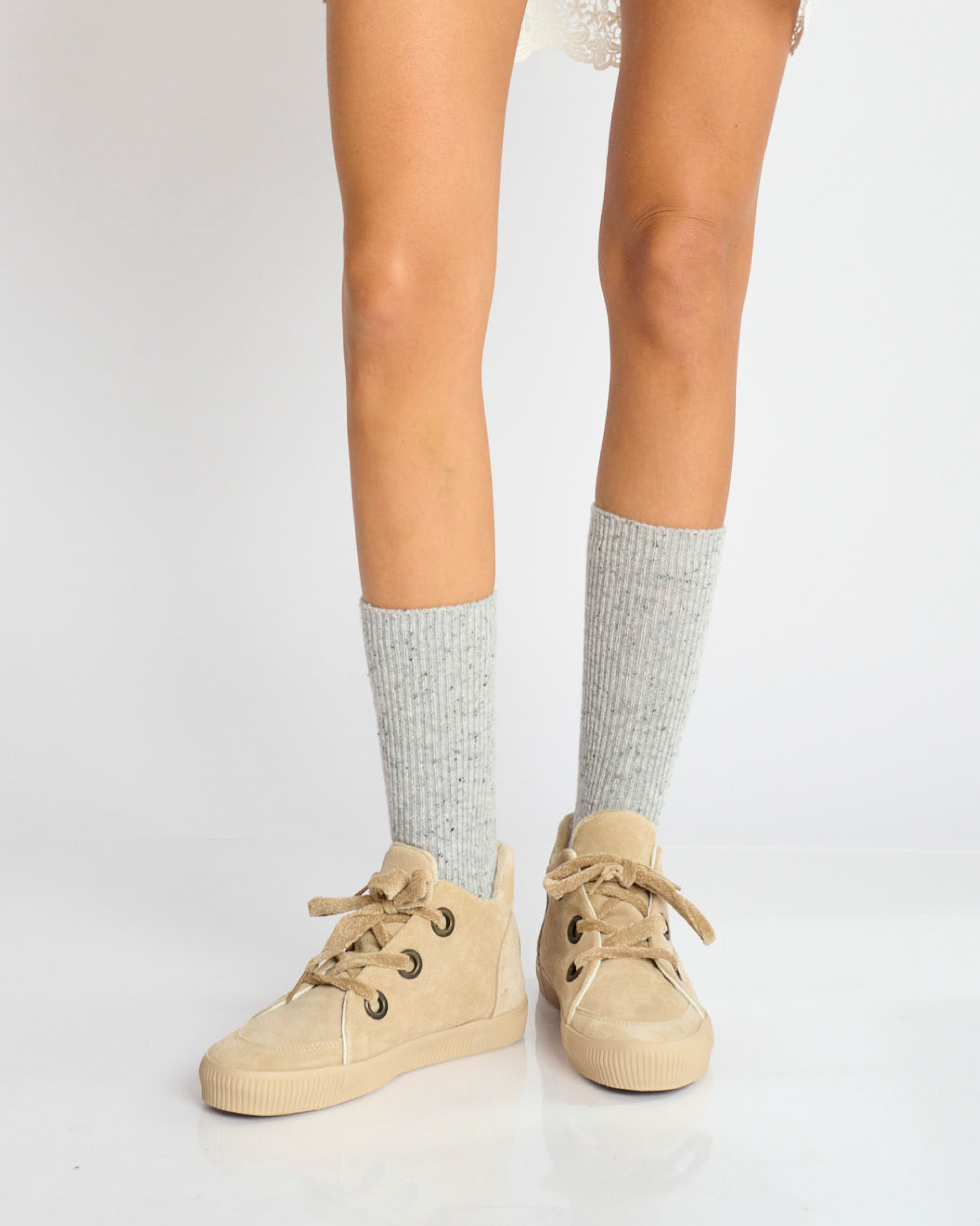 Noelle L Suede-Cream