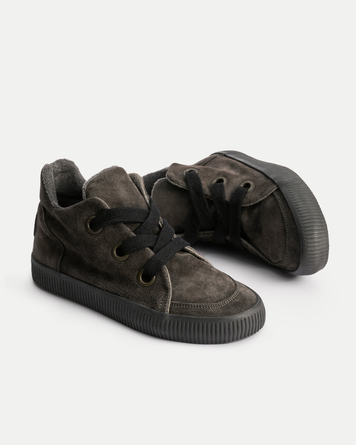 Noelle L Suede-Charcoal